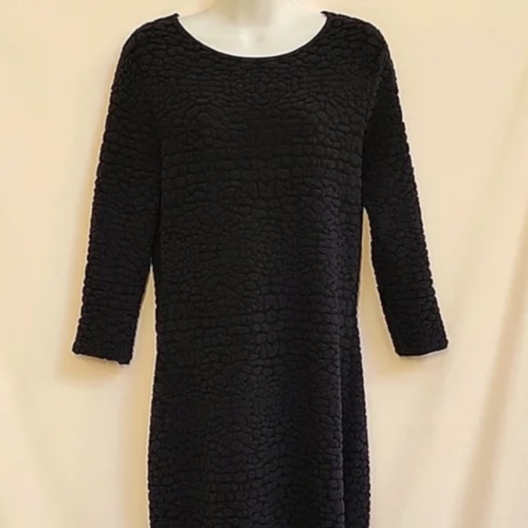 Armani Collezioni Wool Blend Chenille Pattern Sweater Dress 8 RARE - Picture 1 of 4